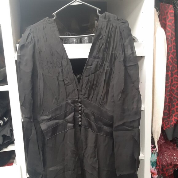 1940's Long Robe Forties Follies Trashy Diva Lingerie Dress Coat hollywood glam - Picture 5 of 11